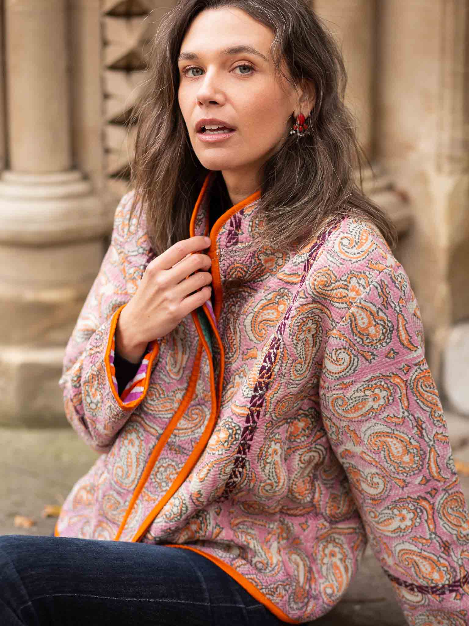 The Zoe — Mandarin Collar Jacket | Loom & Things – Loom And Things