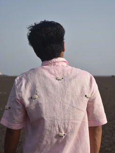 Pink Sheep Half Sleeve Shirt
