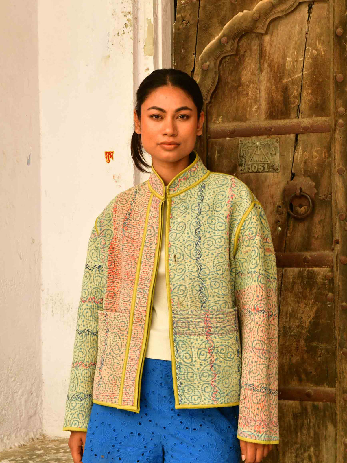 Made from vintage kantha quilts