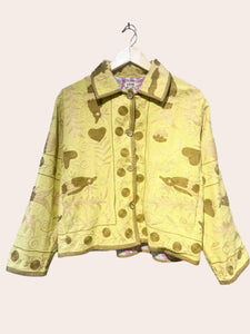 Anu Jacket in Suzani Pale Yellow